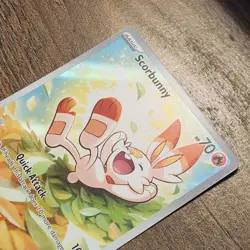 Scorbunny 225/217 IR NM Illustration Rare 2026 Pokemon Mega Ascended Heroes Card - Image 3