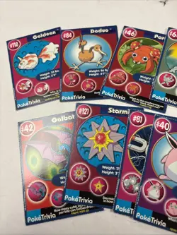 Pokemon: Burger King POKETRIVIA Card Set (of 17) • 1999 • - Image 2