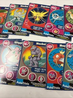 Pokemon: Burger King POKETRIVIA Card Set (of 17) • 1999 • - Image 3
