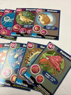 Pokemon: Burger King POKETRIVIA Card Set (of 17) • 1999 • - Image 4