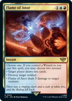 Flame of Anor -Foil Light Play MTG - Image 1