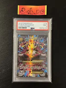 PSA 9 Mega M Alakazam EX Full Art XY Fates Collide 118/124 Pokemon Card - Image 1