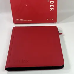 Vault X 12 Pocket RED Zip Premium Trading Card Binder 480 - Image 2