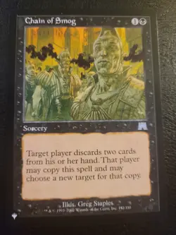 MTG Chain of Smog (ONS) Onslaught Uncommon 132/350 The List Mystery Booster LP - Image 1