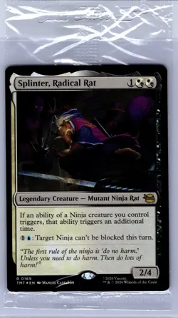 Splinter, Radical Rat Foil Prerelease Promo 169 – MTG TMNT – Sealed - Image 1