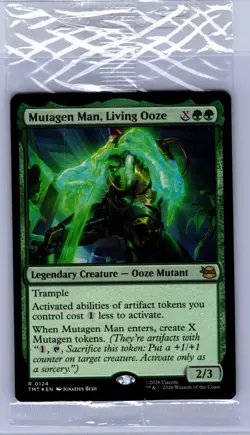 Mutagen Man, Living Ooze – Foil Prerelease Promo 124 – MTG TMNT – Sealed - Image 1