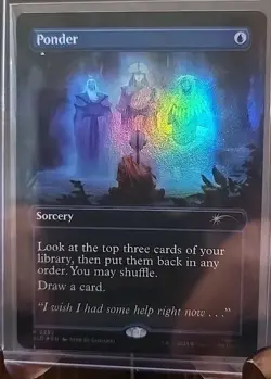 Ponder Secret Lair Drop MTG Rainbow Foil Near Mint - Image 3
