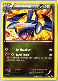 Pokemon tcg: Dragons Exalted Garchomp (91) #91/124 Base - NM Rare .VO5 - Image 1