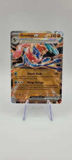 Pokemon TCG: Greninja ex 106/167 Double Rare - Twilight Masquerade - NM - Image 1