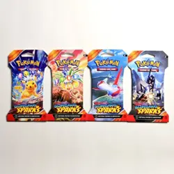 (4) Full Art Set - Pokemon - Surging Sparks - Sleeved Booster Packs - Image 2