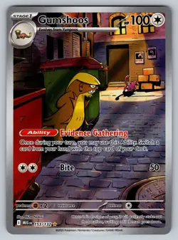 Gumshoos 153/132 Illustration Rare Mega Evolutions Pokemon TCG MINT+ - Image 1