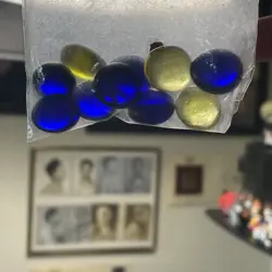 VINTAGE Pokemon DAMAGE COUNTERS 1999 blue, and yellow stones SEALED UNOPENED - Image 3