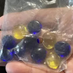 VINTAGE Pokemon DAMAGE COUNTERS 1999 blue, and yellow stones SEALED UNOPENED - Image 4