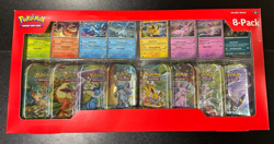Pokemon TCG Prismatic Evolutions Mini Tins Sealed, 8-Pack - See Description - Image 1