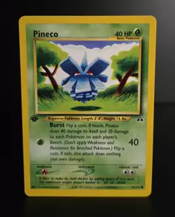Pokemon TCG - PINECO - 1ST EDITION - 61/75 - WOTC - NEO DISCOVERY (2001) - LP/NM - Image 1