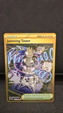 Pokemon TCG Jamming Tower 243/182 Destined Rivals Holo - Image 1
