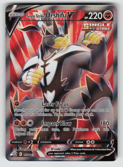 Single Strike Urshifu V Pokemon Battle Styles 150/163 Full Art Ultra Rare NM - Image 1
