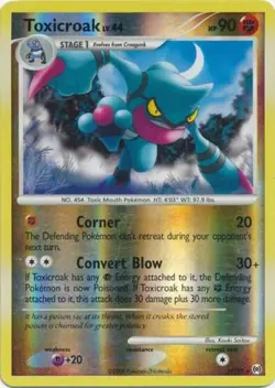 Moderately Played Toxicroak - 11/99 - Holo Rare - Reverse Holo Pokemon Arceus - Image 1