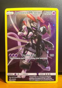 Armored Mewtwo HOLO Black Star Promo SM228 Pokemon Nm-Mnt - Image 1