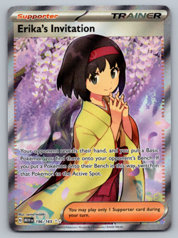 Erika's Invitation Pokemon Scarlet & Violet 151 196/165 Full Art Ultra Rare NM - Image 1