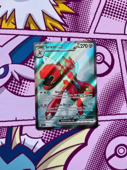 Pokemon - Scizor ex 195/162 - Scarlet & Violet - Temporal Forces - Full Art - NM - Image 1