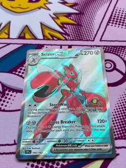 Pokemon - Scizor ex 195/162 - Scarlet & Violet - Temporal Forces - Full Art - NM - Image 3