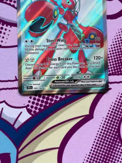 Pokemon - Scizor ex 195/162 - Scarlet & Violet - Temporal Forces - Full Art - NM - Image 4