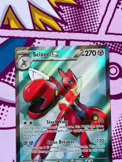 Pokemon - Scizor ex 195/162 - Scarlet & Violet - Temporal Forces - Full Art - NM - Image 5