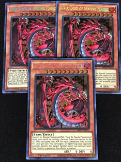 Yugioh Uria Lord of Searing Flames MP21-EN252 1ST SECRET X3 (NM) - Image 1