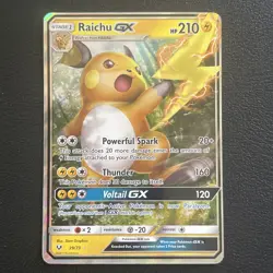 Pokemon TCG Raichu GX Shining Legends Sun & Moon Ultra Rare Card 29/73 - Image 2