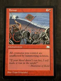 Fervor – Weatherlight MTG 1997 Enchantment | Vintage Magic The Gathering Card - Image 1