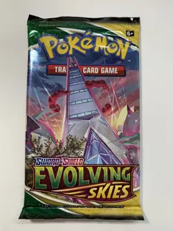 Pokemon Sword & Shield Evolving Skies Trading Card Sealed Booster Pack 820650808777 - Image 1