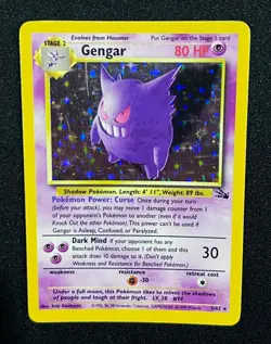 Gengar 5/62 Holo - Pokemon TCG Fossil Rare Card - Image 1