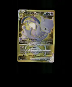 FAN-ART READ DESCRIPTION BELOW HOLO Mewtwo Card Mewtwo Pokemon Card p3 - Image 1
