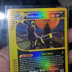 2002 POKEMON CARD UMBREON 041/147 AQUAPOLIS RH LP E READER - Image 2
