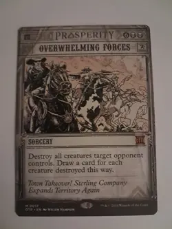 Overwhelming Forces Showcase NM/M Thunder Junction PP MTG Magic the Gathering - Image 1