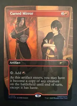 Cursed Mirror Secret Lair Drop MTG Rainbow Foil Near Mint - Image 1