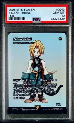 2025 MTG Final Fantasy Zidane Tribal Foil PSA 10 - Image 1
