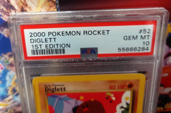 2000 Pokemon Team Rocket Diglett 1st Edition #52 PSA 10 GEM MT Pop 493 - Image 2