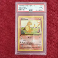 1999 POKEMON GERMAN 1ST ED #46 GLUMANDA PSA 9 - Image 1