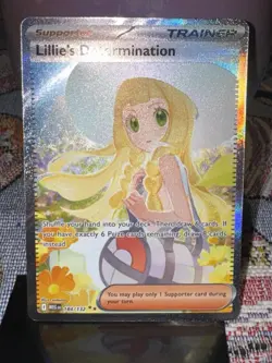 Pokemon Lillie's Determination 184/132 Me01 Mega Evolution Holo - Image 1