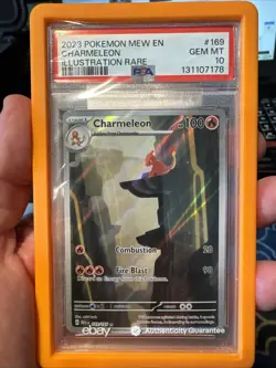 Pokemon Charmeleon 169/165 Scarlet & Violet 151 Illustration Rare PSA 10 English - Image 1
