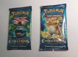 2x Pokemon Tcg Evolutions Booster Packs 2016 XY Factory Sealed (f) 820650801556 - Image 1