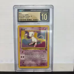 2000 Pokemon Black Star Promo Mew #8 CGC Pristine 10 Pokemon League - Image 1