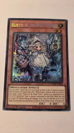 Prismatic Secret Rare| Elzette of the White Forest - MP25-EN080 MINT! YuGiOh! - Image 1