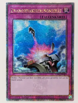 Zwangsevakuierungsgerat RA01-DE069 Quarter Century Secret Rare Deutsch NM YUGIOH - Image 1