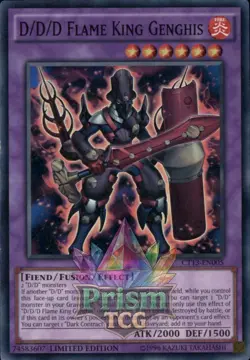 D/D/D Flame King Genghis super rare CT13-EN005 Yugioh - Image 1