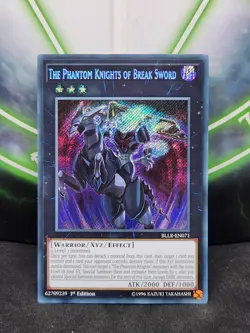 Yugioh The Phantom Knights Of Break Sword BLLR-EN071 Secret Rare 1st Edition NM - Image 1