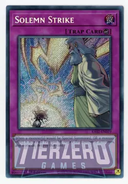 Yugioh RA02-EN079 - Solemn Strike - Secret Rare - Image 1