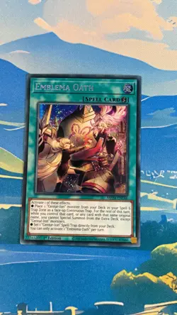 Emblema Oath MP24-EN146 Prismatic Secret Rare 1st Edition Yu-Gi-Oh TCG NM - Image 1